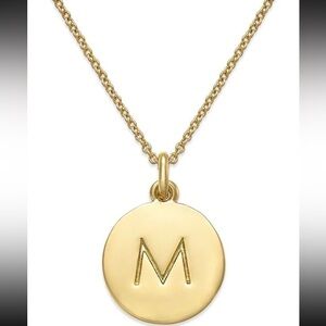 Kate Spade New York Initial Pendant Necklace M Gold